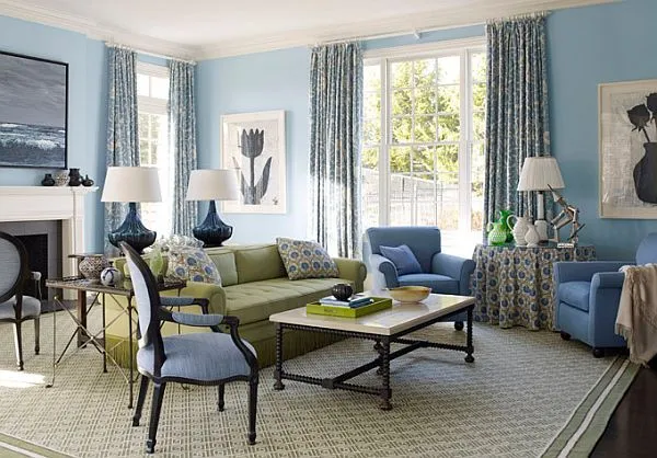 20 Blue living room design ideas