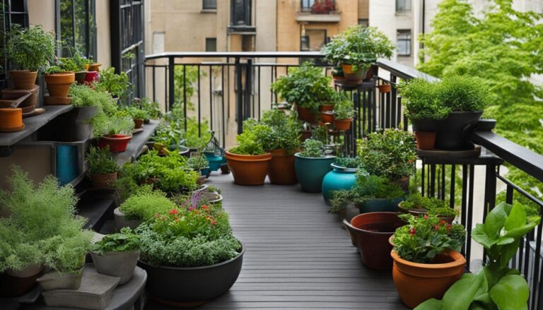 Container gardening urban