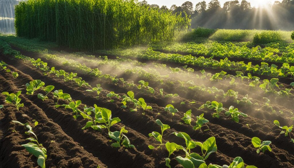 Cover crops with protective nets