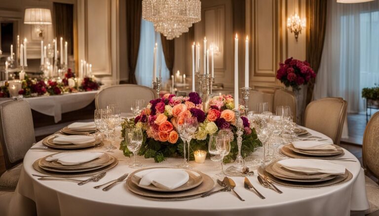 Dinner party tablescapes