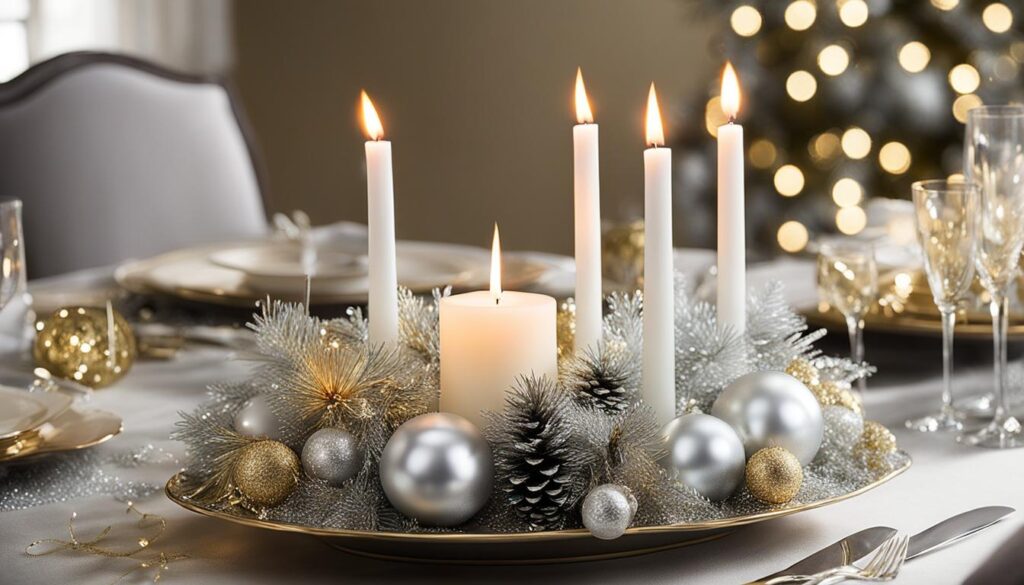 Elegant New Year's Eve Centerpiece