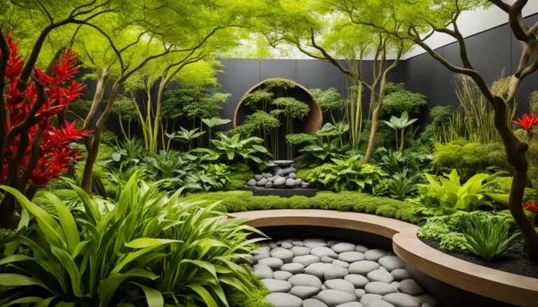 Garden art installations