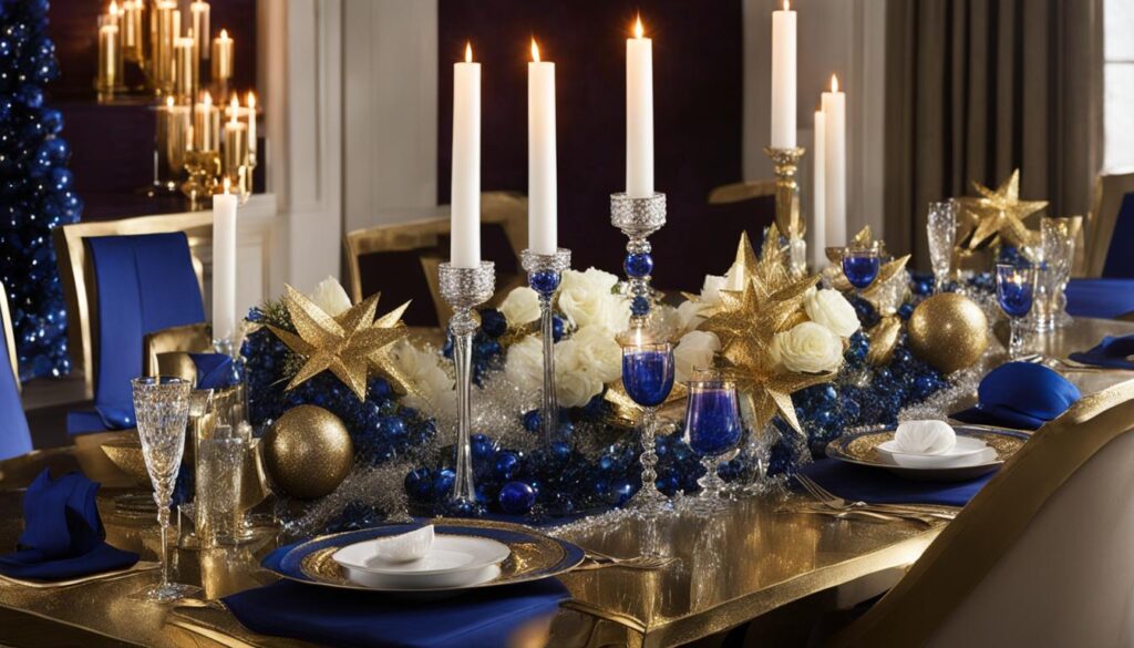 Glamorous New Year's Eve Centerpiece