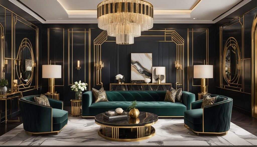 Opulent Art Deco Revival Interior