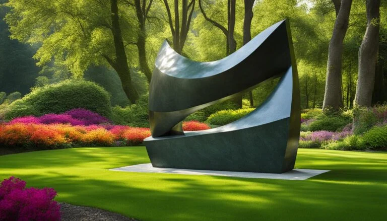 Outdoor art in gardens