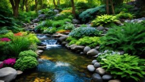 Stream garden landscaping