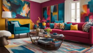 Vibrant interior painting