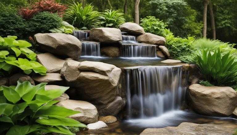 Waterfall garden design