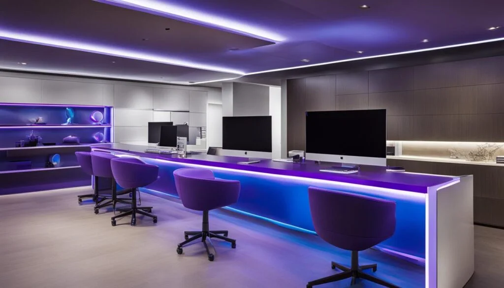 creative lighting in modern office design