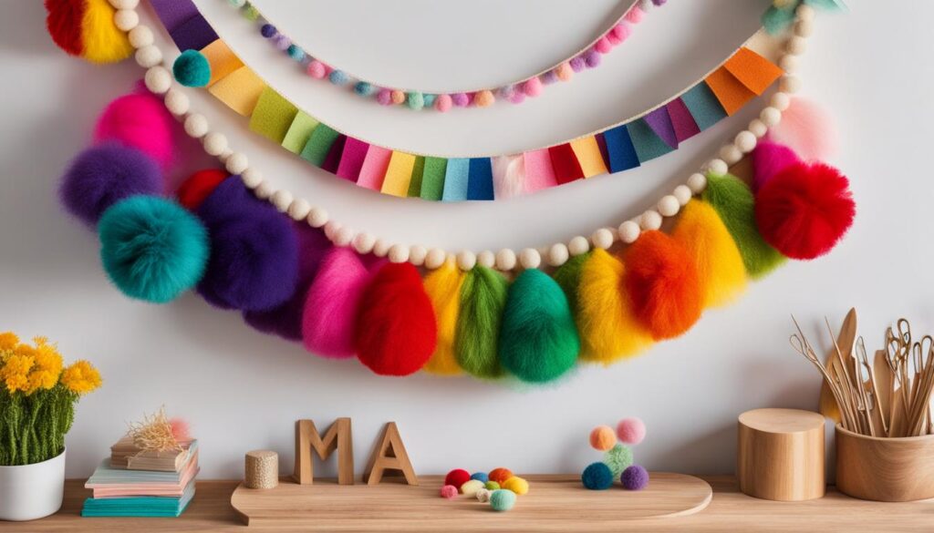 rainbow felt letter board