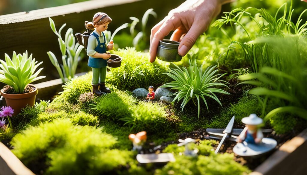 building fairy garden