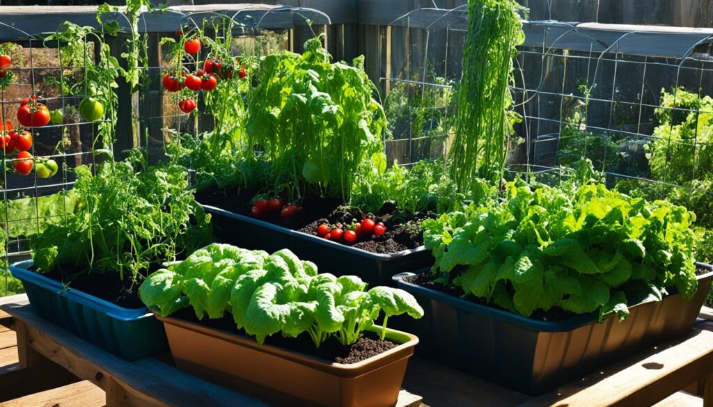 container gardening setup