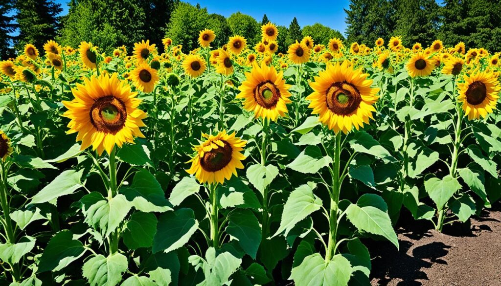 sunflowers big bloom gardens