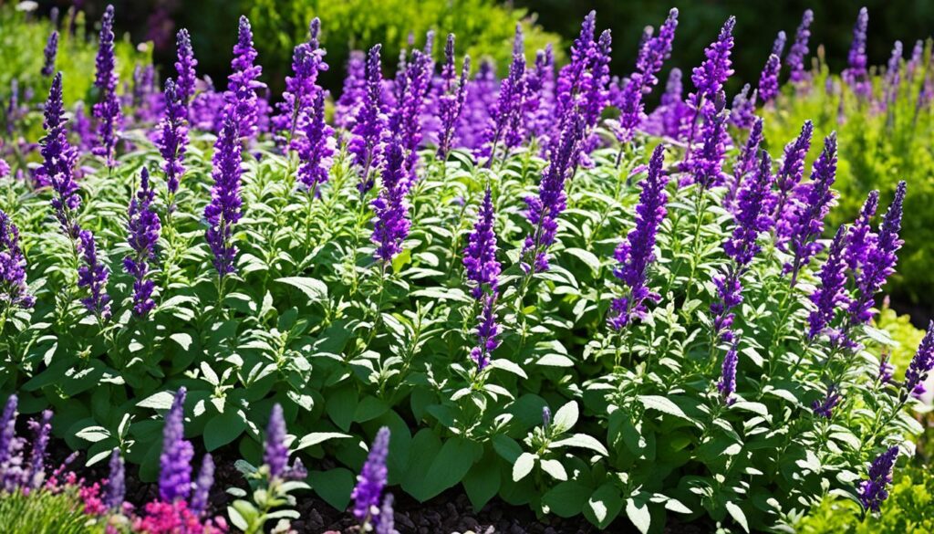 vibrant small flower garden